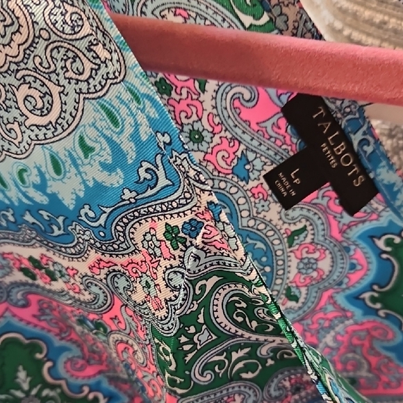 Talbots Multicolor Paisley Blouse - Picture 2 of 4